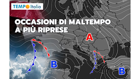 Meteo: l’Atlantico si sveglia e invia un trenino di perturbazioni