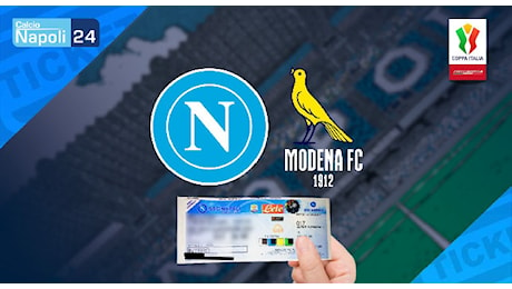 Biglietti Napoli-Modena di Coppa Italia in vendita: ultimissimi posti disponibili