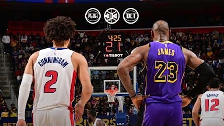 NBA - I Pistons di Simone Fontecchio hanno sconfitto i Los Angeles Lakers