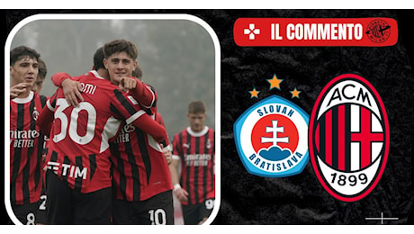 Youth League – Slovan Bratislava-Milan 2-3: punti sofferti ma conquistati