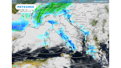 Il meteo in Italia la prossima settimana: irrompe la corrente a getto polare, a San Clemente l’inverno mette il dente?