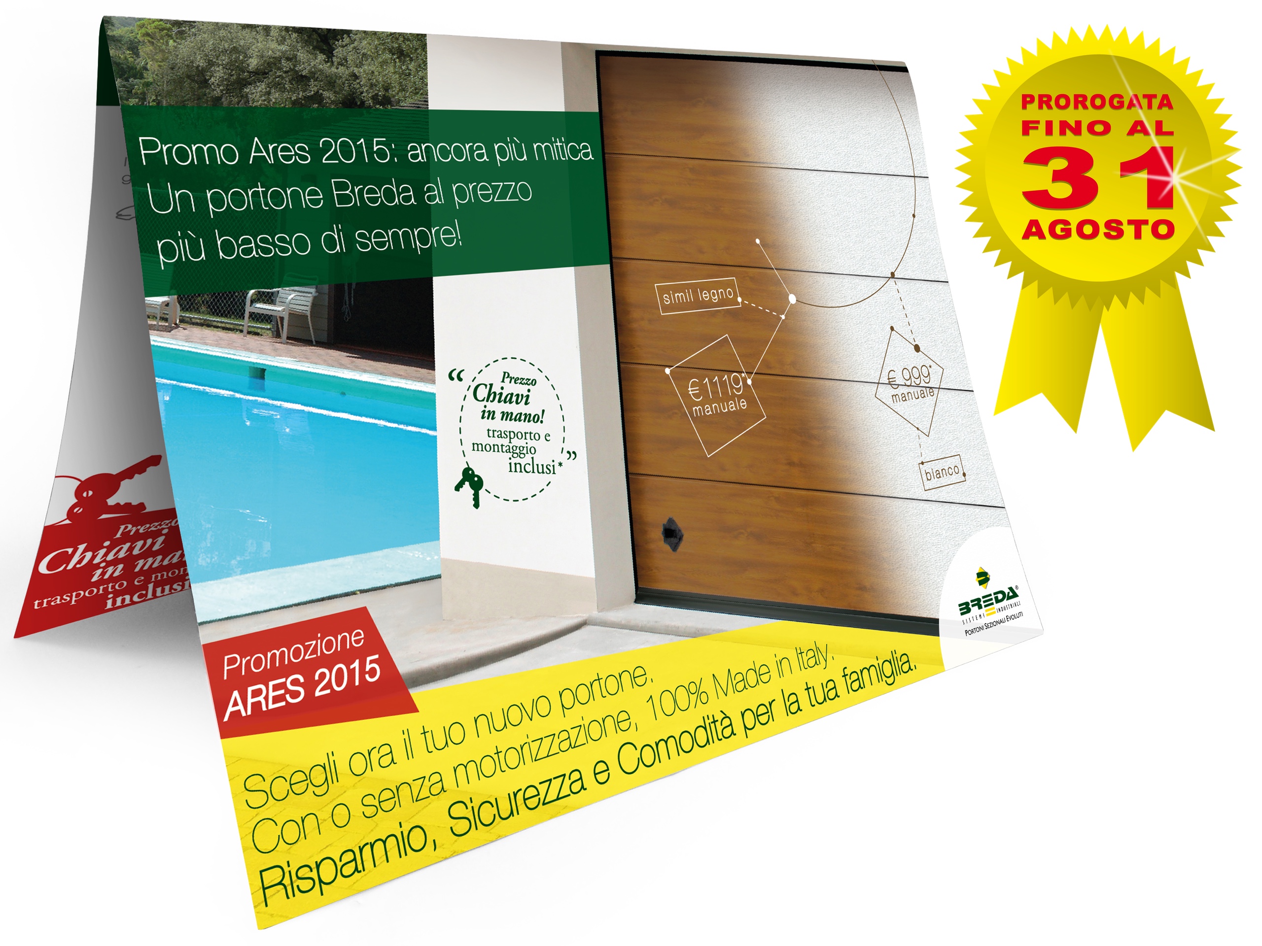 Promo Ares di Breda, eco vantaggi e prezzi bloccati sui portoni fino ad